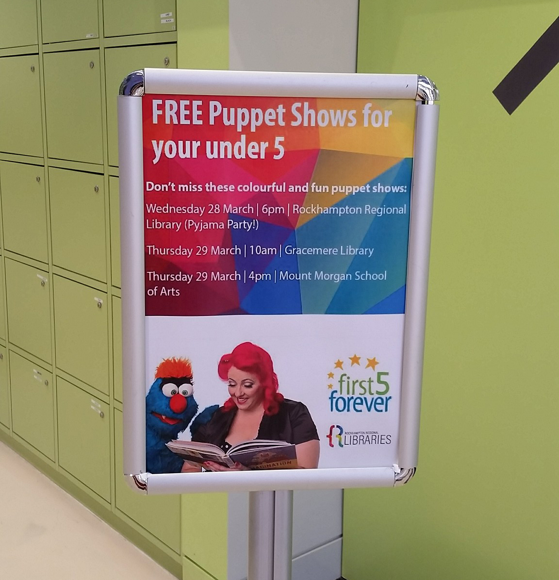 Library Story Time With Larrikin Puppets Libraries, Cafes, etc