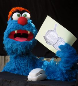 Blue Monster Puppet