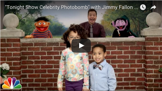 Watch Sesame Street Muppets and Jimmy Fallon Photobomb Kids