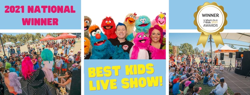 Best Kids Live Show Australia - Larrikin Puppets - Whats On 4 Kids - Award Winner 2021