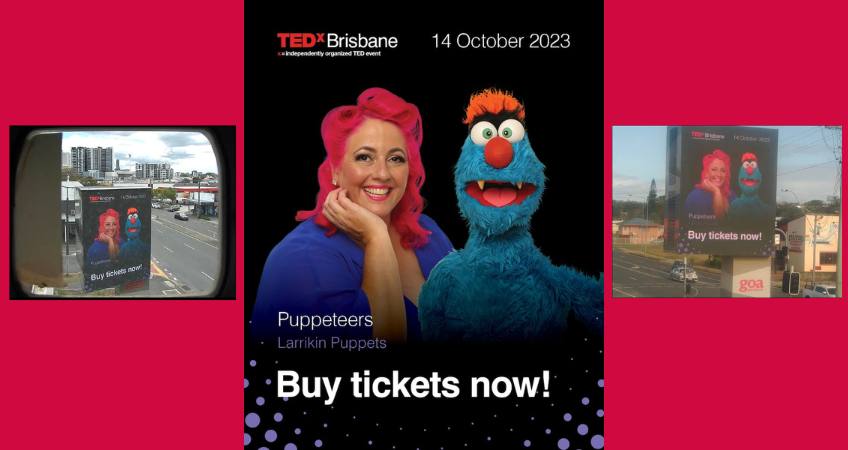 Larrikin Puppets - TEDx Brisbane - Elissa and Troggg