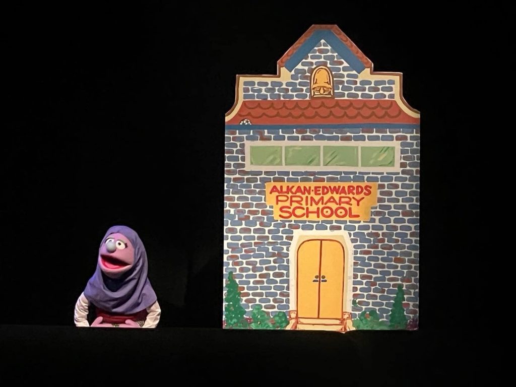 Larrikin Puppets performing Hijabi Girl: A Musical Puppet Show at Kingston Butter Factory Butterbox Theatre 2022