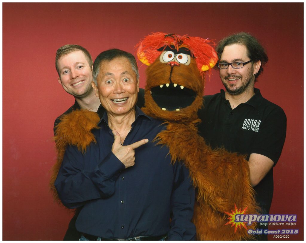 Supanova Gold-Coast 2015 Gold Coast Convention and Exhibition Centre Larrikin Puppets Brett Hansen George Takei Steve Beeston Trekkie Monster Avenue Q