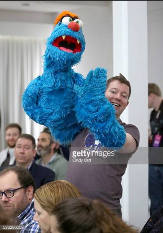 Troggg the puppet at Morning with the Muppets at Milk Studios, New York, May 2016